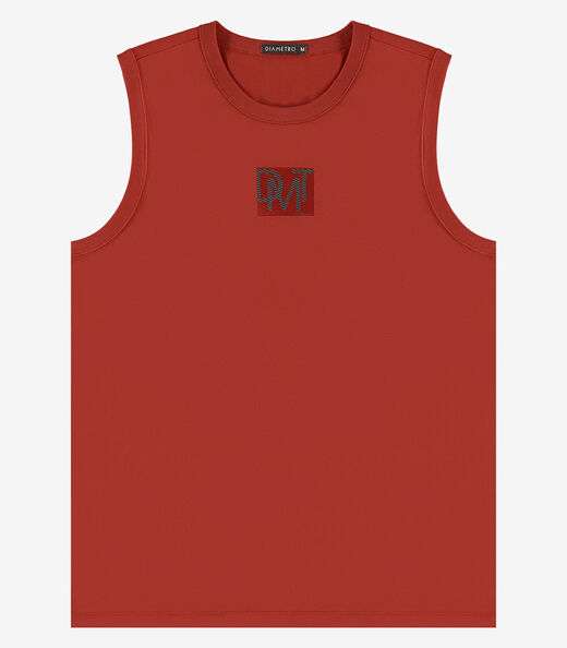 Machão Masculino em Meia Malha Diametro Vermelho