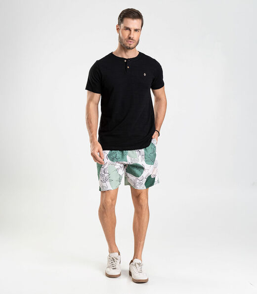 Bermuda Masculina De Microfibra Long Bong Verde