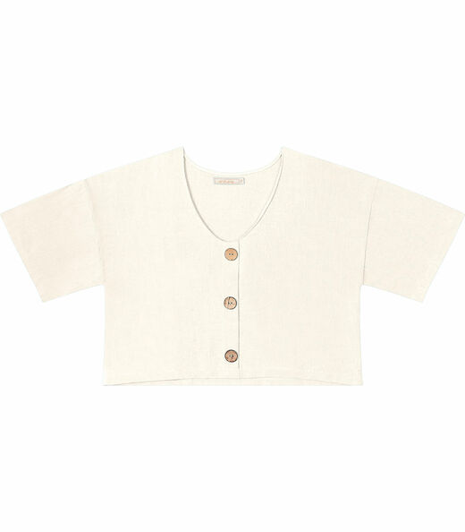 Camisa de Linho Feminina Endless Bege