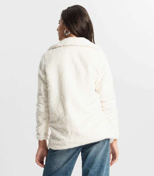 Casaco Juvenil Feminino Pelo Safira Minty Bege