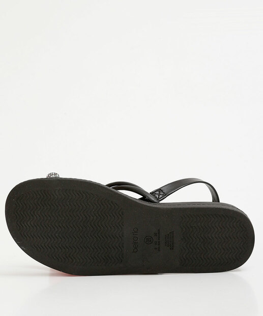 Sandália Feminina Rasteira Strass Beira Rio 