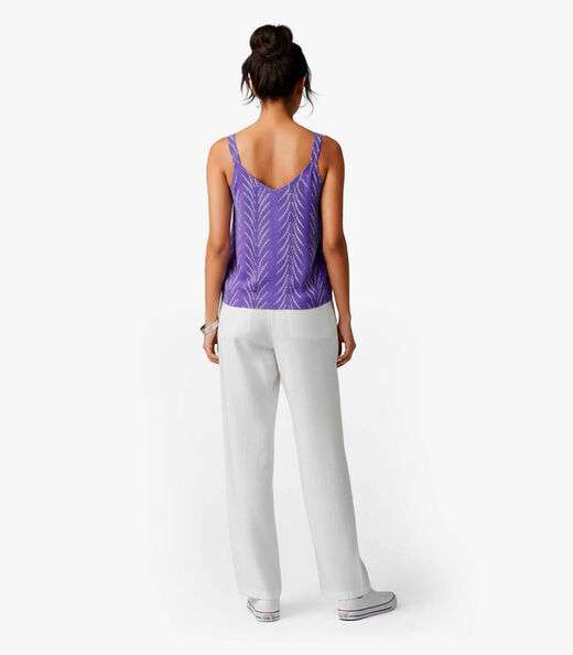 Regata Feminina Quadriculada Infinita Cor Roxo