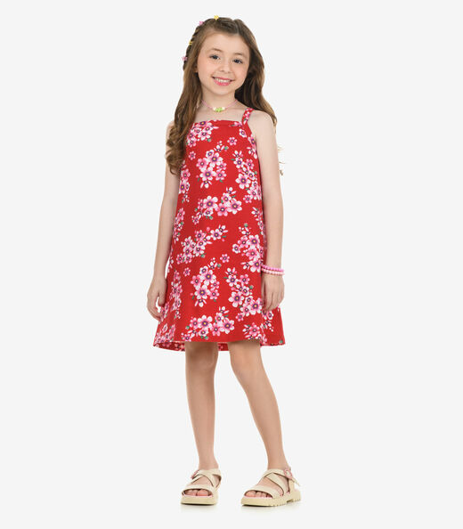 Vestido Cotton Rovi Kids Vermelho