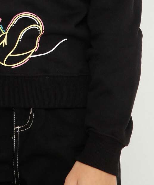 Blusão Juvenil Moletom Flanelado Mickey Disney Tam 10 a 16