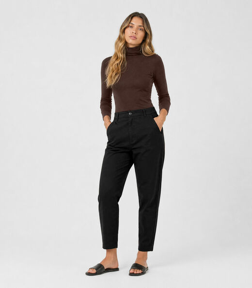 Blusa Feminina Manga Longa Visco Premiere Dianna Marrom