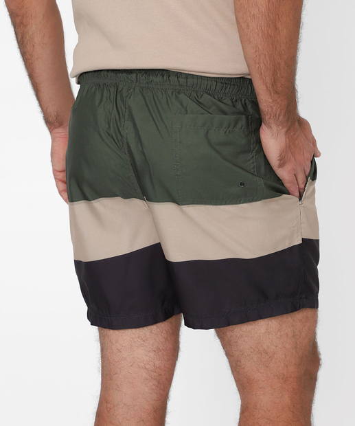 Bermuda Masculina Surf Listras Marisa Verde