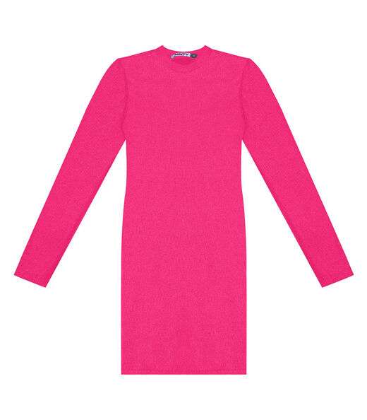 Vestido Juvenil Em Ribana Canelada Minty Rosa