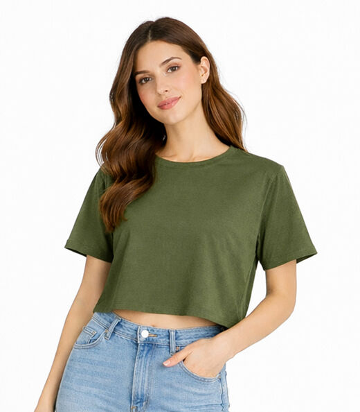 Image_Blusa Feminina Básica Malha Suplex Infinita Cor Verde