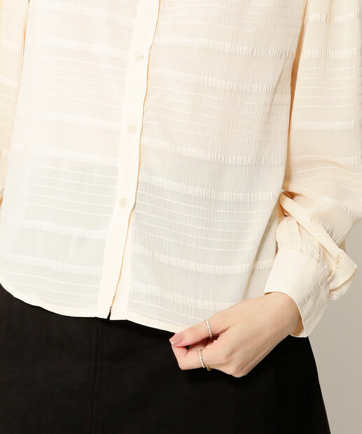 Camisa Feminina Chiffon Manga Bufante Marisa