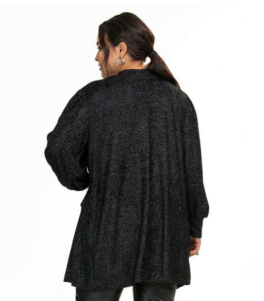 Cardigan Tricot Shine Secret Glam Preto