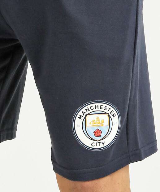 Bermuda Masculina Moletom Bolsos Time Manchester City