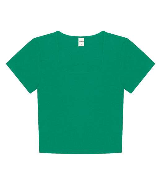 Blusa Cropped Feminina Rovitex Verde