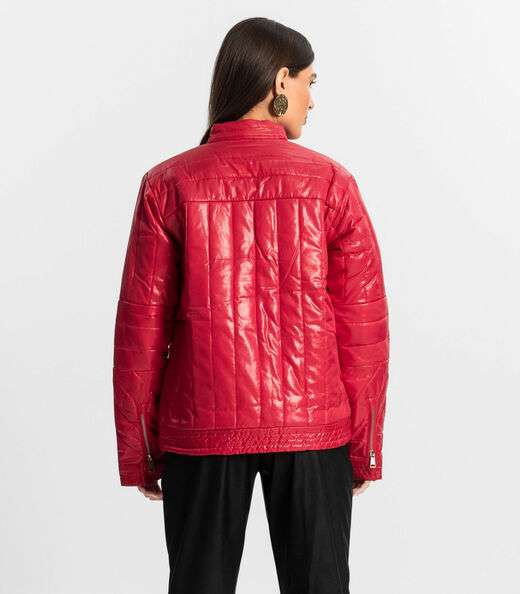 Jaqueta Feminina Em Microfibra Endless Rosa