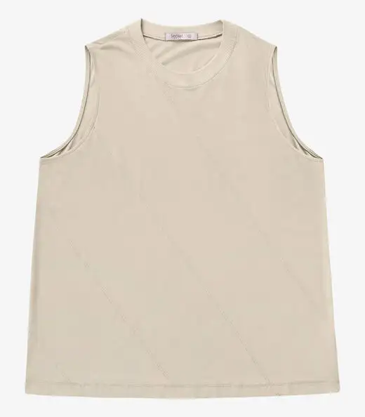 Regata Viscose Plus Size Secret Glam Bege