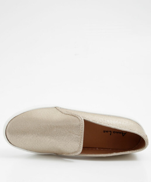 Tênis Slip On Feminino Suede Brilho