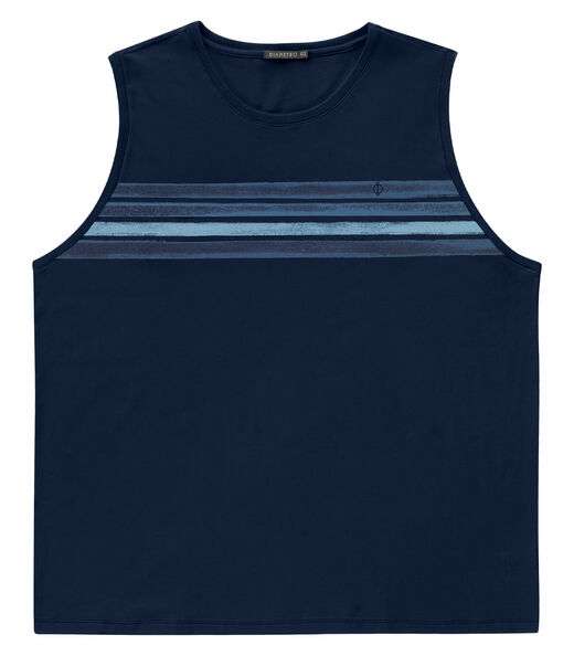 Regata Plus Size Masculina Diametro Azul