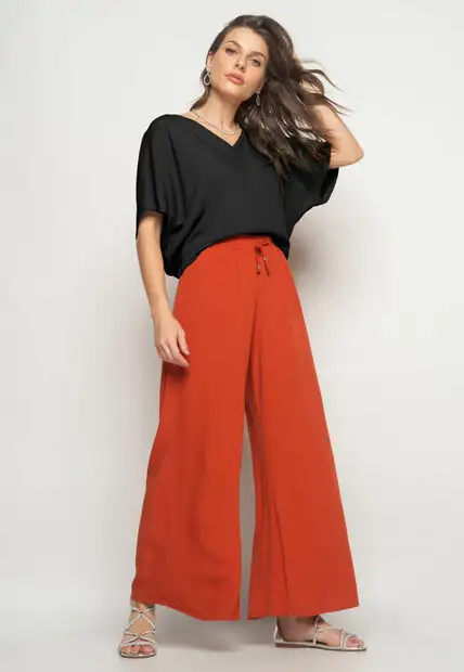 Blusa Morcego Viscolinho Preto Salvatore Fashion