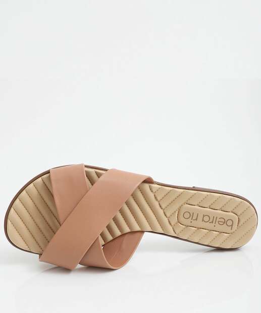 Rasteirinha Feminina Tiras Beira Rio Bege