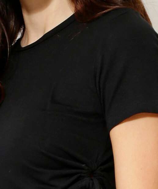 Blusa Cropped Feminina Viscolycra Amarração
