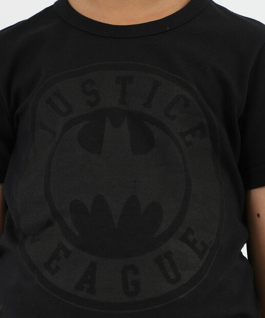 Camiseta Infantil Batman Warner Bros Tam 4 a 10 Preto