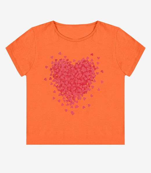 Image_Blusa Feminina Manga Curta Estampada Select Laranja