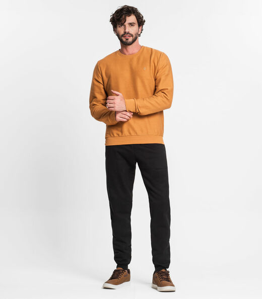 Image_Calça Masculina Em Moletom Diametro Preto