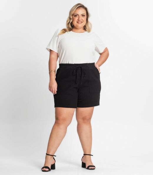 Blusa Feminina Plus Size Secret Glam Bege