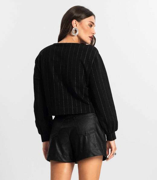 Blusão Feminino de Molecotton Endless Preto
