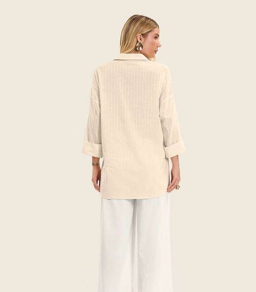 Camisa Feminina Manga Longa Endless Bege