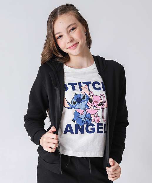 Image_Casaco Juvenil Moletom Flanelado Marisa Tam 10 a 16 Preto