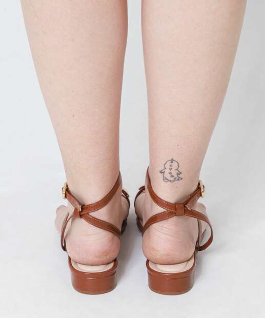 Sandália Feminina Rasteira Bebecê Caramelo 