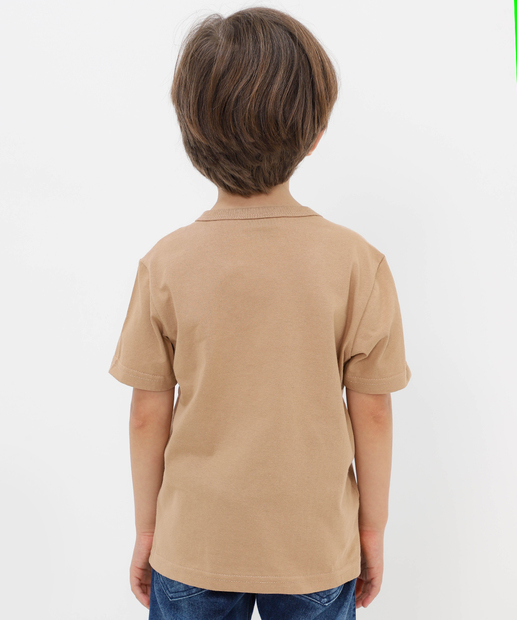 Camiseta Infantil Sonic Tam 4 a 10 Bege