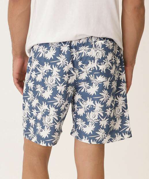 Bermuda Masculina Estampa Coqueiro Surf Marisa