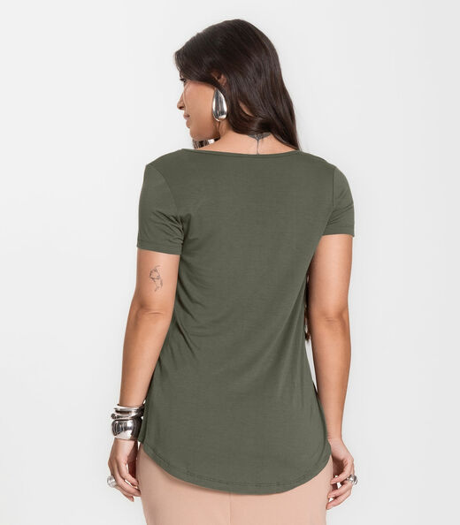 Blusa Feminina Básica Select Verde