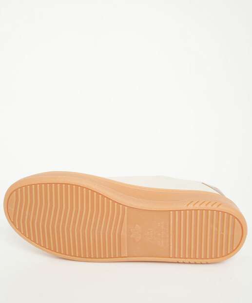 Tênis Casual Feminino Recorte Marisa Off White