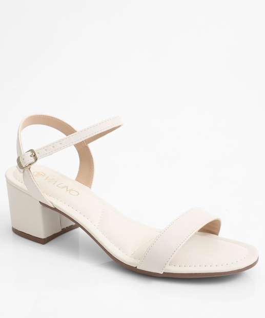 Image_Sandália Feminina Salto Grosso Via Uno Off White