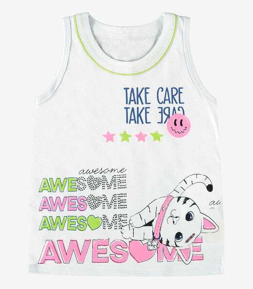 Regata Infantil Feminina Rovi Kids Branco