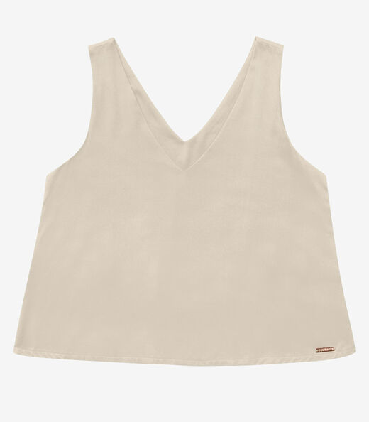 Regata Feminina de Viscose Rovitex Bege