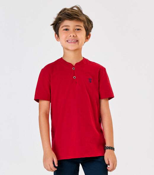 Conjunto Infantil Camiseta Com Bermuda Trick Nick Vermelho