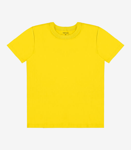 Camiseta Infantil Masculina Básica Rovi Kids Amarelo