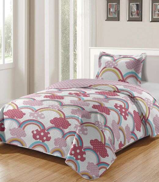 Image_Colcha Solteiro Bouti Infantil Microfibra Rozac Rosa