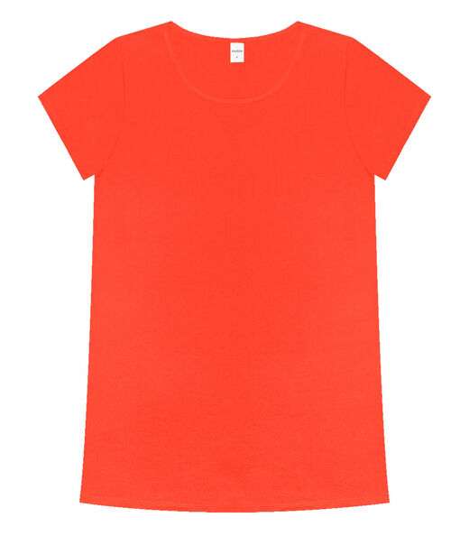 Blusa Básica Alongada Feminina Rovitex Laranja