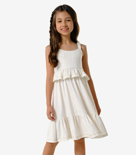 Image_Vestido Infantil Viscolinho Lurex Trick Nick Bege