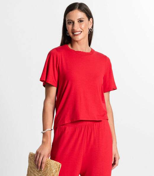 Image_Blusa Feminina Manga Curta Rovitex Vermelho