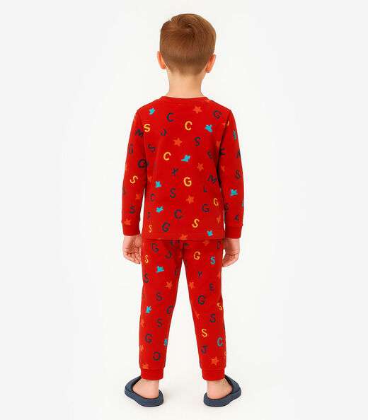 Pijama Menino Infantil Select Vermelho