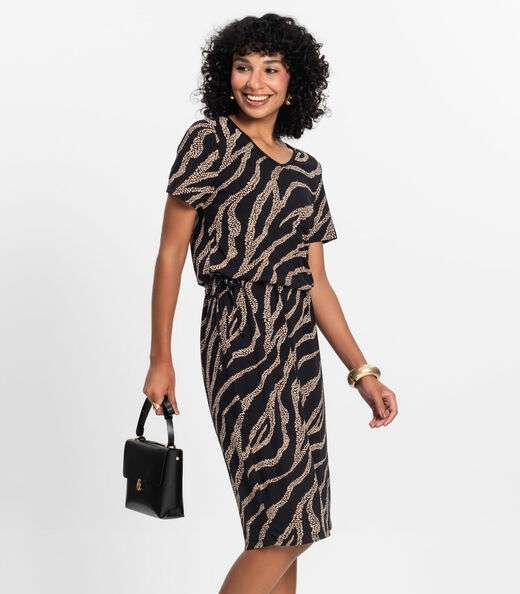 Vestido Midi Feminino Select Preto