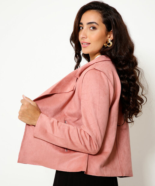 Jaqueta Feminina Suede Biker Marisa