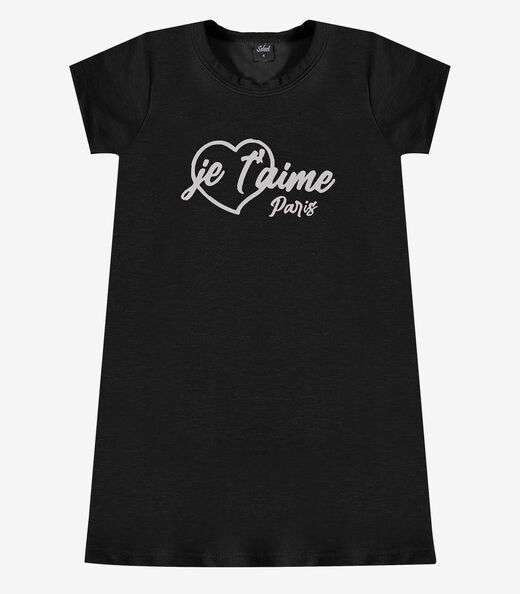 Image_Vestido Feminino Infantil em Molecotton Select Preto