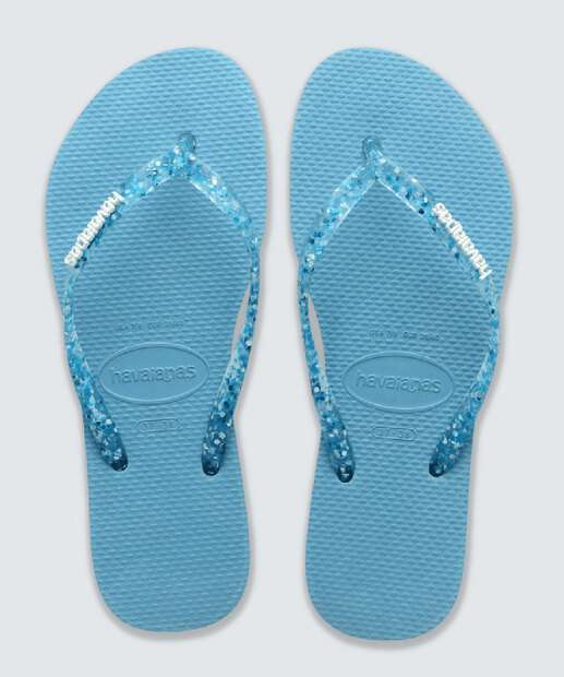 Chinelo Havaianas Feminino Slim Logo Metallic