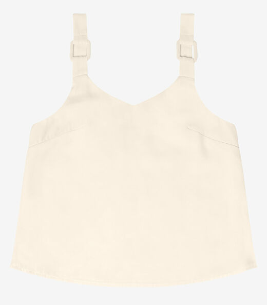 Regata Feminina Com Detalhes Endless Bege